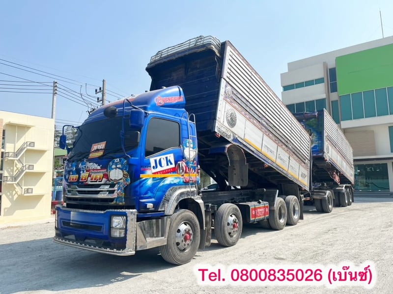 🔥ด่วน!! Vายตัด Sาคาพิเศษ🔥    **** เริ่มต้นเพียง 1,670,000 บาท ****              ** มีให้เลือกหลายพ่วง **  👉พ่วงเกษตรชุดใหญ่ 12 ล้อ แท้  ISUZU FYH 360 แรง ปี 56 (0852,0853) ✔️กระบะแข็งแรงอู่ ส.สมบัติ ✔️มือเดียวป้ายแดง รถโรงสีใช้งานไม่ช้ำ  ✔️พื้นกระบะเรียบกริ๊ป  ✔️เจ้าของดูแลดีเข้าศูนย์ตลอด  ✔️ทรงด