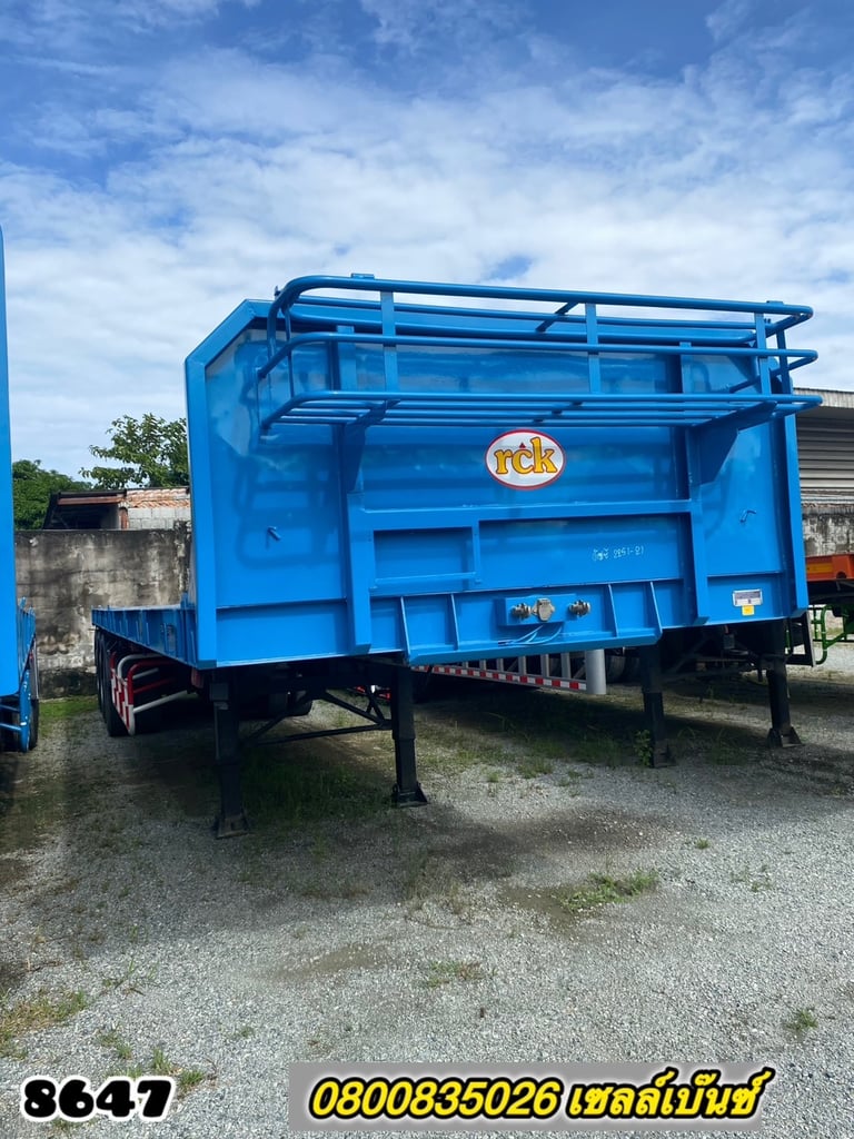 💥หางพื้นเรียบ สามเพลา อู่RCK ปี64(8647)  💥หางพื้นเรียบ สามเพลา อู่RCK ปี64(8647)