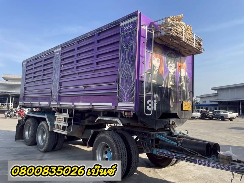 🚚💨 สิบล้อดั้มพ์ ISUZU  FXZ 360 แรง ปี 2566 (9107)+ หางดั้มพ์ สามเพลา (9108)