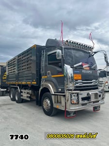 🚚💨 สิบบล้อคอกคอกคอกดั้มพ์ ISUZU  FXZ 360 แรง ปี 2566 (7740)+ หางดั้มพ์ สามเพลา อู่เดอะฟินิกซ์ ปี 2566(7741)