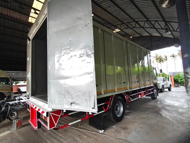 HINO FTR 240แรงม้า รถบรรทุก 6ล้อ ตู้แห้ง ปี2014 เลขไมล์น้อยกว่า 800,000 กม.