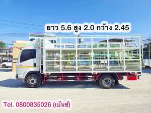 🚚💨 หกล้อคอก ISUZU FRR 210 แรง ปี 2564 ยาว 5.6 สูง 2.0 กว้าง 2.45(4513)