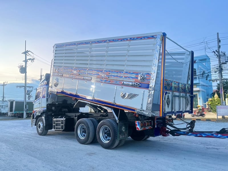 HINO FM 344แรงม้า รถบรรทุก 10ล้อ พื้นเรียบ ปี2018
