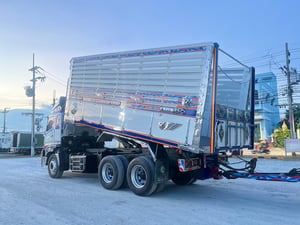 HINO FM 344แรงม้า รถบรรทุก 10ล้อ พื้นเรียบ ปี2018