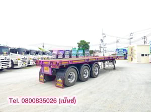 💥 หางพื้นเรียบ สามเพลา อู่ panusmawim ปี 2555 (7198).    ยาว 12.4 กว้าง 2.5