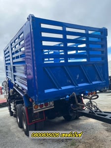 🚚💨 สิบล้อดั้มพ์ ISUZU  FXZ  360 แรง ปี 2566 (3502) ยาว 6.20 สูง 1.8 กว้าง 2.5  หางดั้มพ์ สามเพลา (3088) อู่เดอะฟินิกซ์ ปี 2565