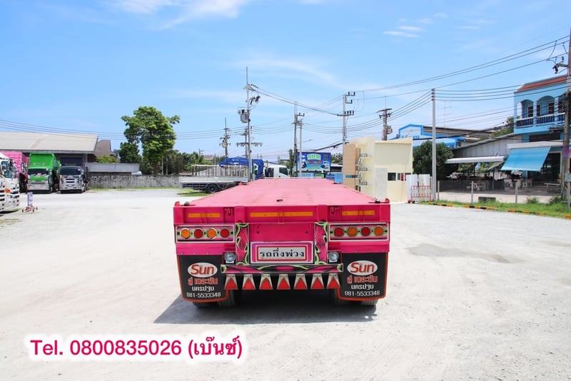 📣 ล้างสต๊อกครั้งใหญ่ หมดแล้วหมดเลย📣  💥 หางพื้นเรียบ สามเพลา อู่เดอะซัน ปี 2565 (0376)