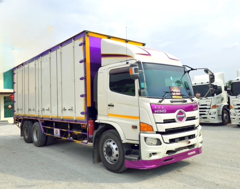 สิบล้อตู้ทึบสิบบาน HINO VICTOR  260 แรงม้า ปี 60 (3133)