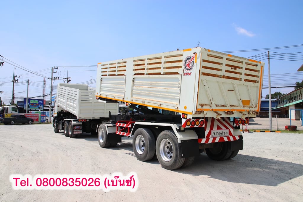 🚚💨 สิบล้อดั้มพ์ HINO FM1A 344 แรง ปี 2565  หางดั้มพ์ สามเพลา อู่ เดอะฟินนิค ปี 2565 ยาว 6.5 สูง 1.4 กว้าง 2.5(2753)