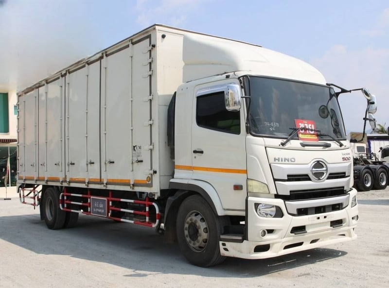 ใครหาอยู่ หกล้อตู้สิบบาน Hino Victor  ☎️ สนใจโทร.080-0835026 หกล้อสิบบาน HINO FG8J  240 แรงม้า ปี 2561 (4378)
