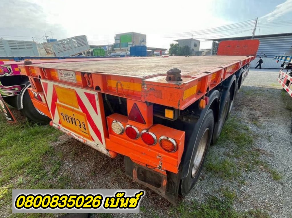 💥หางพื้นเรียบ สามเพลา อู่สามมิตร ปี2565(6080) 💥หางพื้นเรียบ สามเพลา อู่สามมิตร ปี2565(6080)