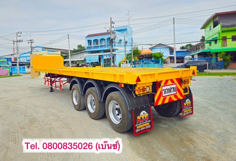 💥 หางพื้นเรียบ สามเพลา อู่ WAFA  ปี 2563 ยาว 12.40 กว้าง 2.505(6112)