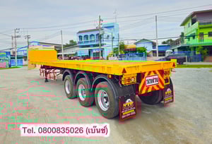 💥 หางพื้นเรียบ สามเพลา อู่ WAFA  ปี 2563 ยาว 12.40 กว้าง 2.505(6112)