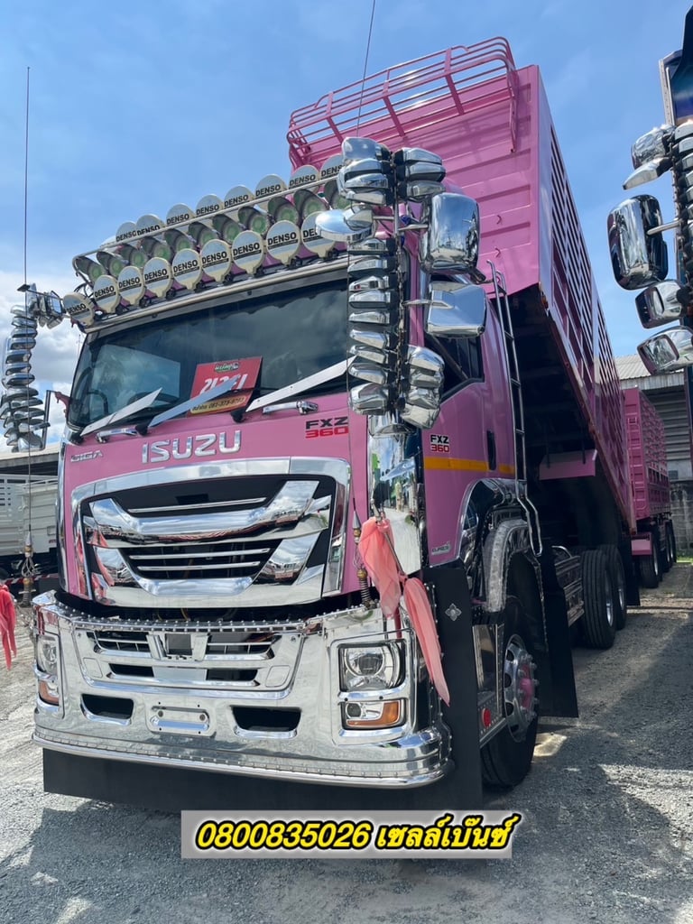 🚚💨 สิบล้อดั้มพ์เกษตร ISUZU FXZ 360 แรง ปี 2566 (1364)+ หางดั้มพ์ สามเพลา(2110)