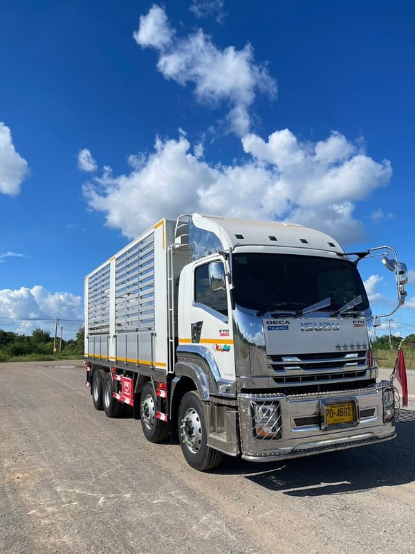 ISUZU FYH 360แรงม้า รถบรรทุก 12ล้อ กระบะคอกสูง ปี2024 ราคา 1,600,000 สภาพพร้อมใช้งาน