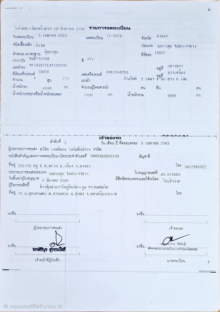 ISUZU NQR 175 แรงม้า รถบรรทุก 6 ล้อ ตู้แห้ง ปี 2013