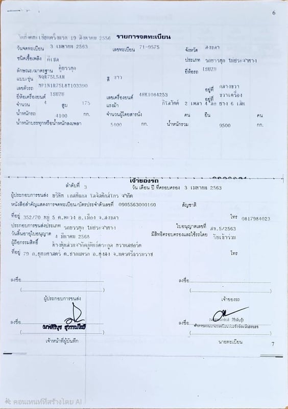 ISUZU NQR 175 แรงม้า รถบรรทุก 6 ล้อ ตู้แห้ง ปี 2013
