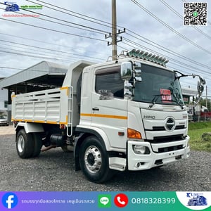 HINO FB 260แรงม้า รถบรรทุก 6ล้อ ดั้มพ์ ปี2017 เลขไมล์ 575,000 กม.