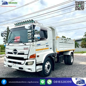 HINO FG 260แรงม้า รถบรรทุก 6ล้อ ดั้มพ์ ปี2017 เลขไมล์ 570,000 กม.