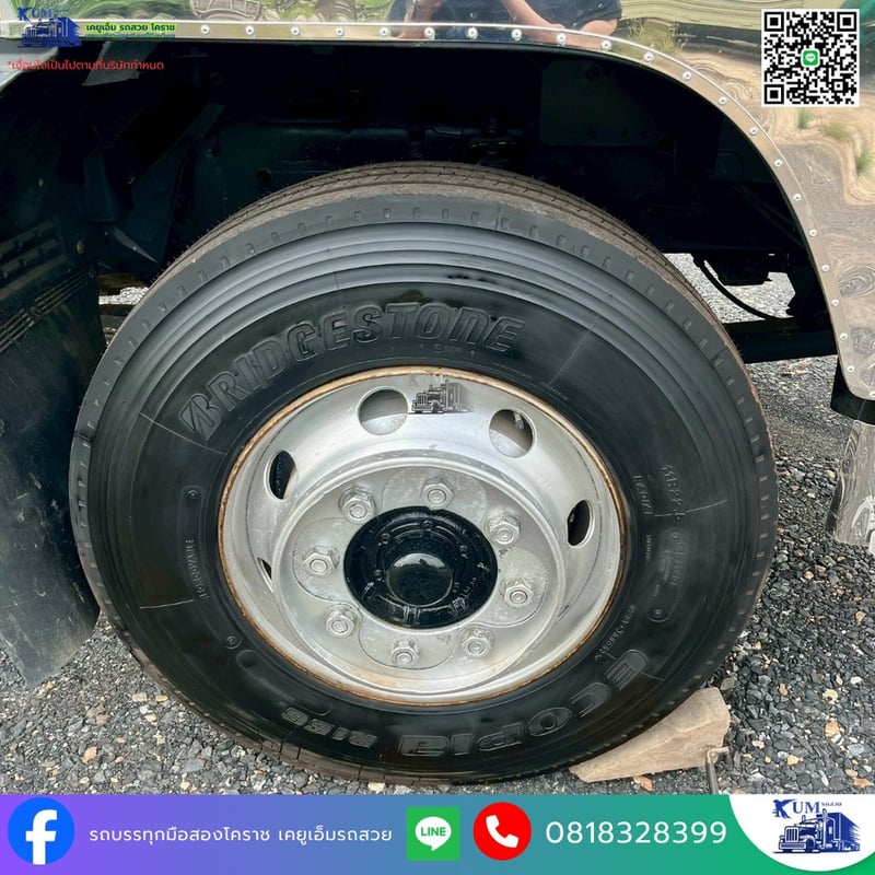 ISUZU FTR 240แรงม้า รถบรรทุก 6ล้อ ดั้มพ์ ปี2014 เลขไมล์ 180,000 กม.