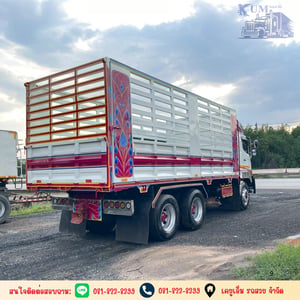 HINO FM1A344 344แรงม้า รถบรรทุก 10ล้อ กระบะคอกสูง ปี2019