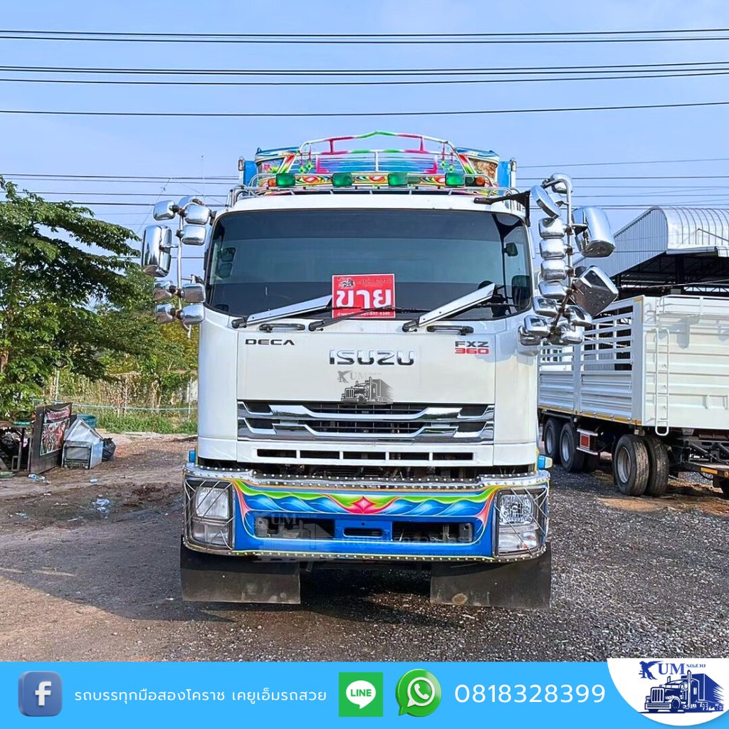 ISUZU FXZ 360แรงม้า รถบรรทุก 10ล้อ ดั้มพ์ ปี2012