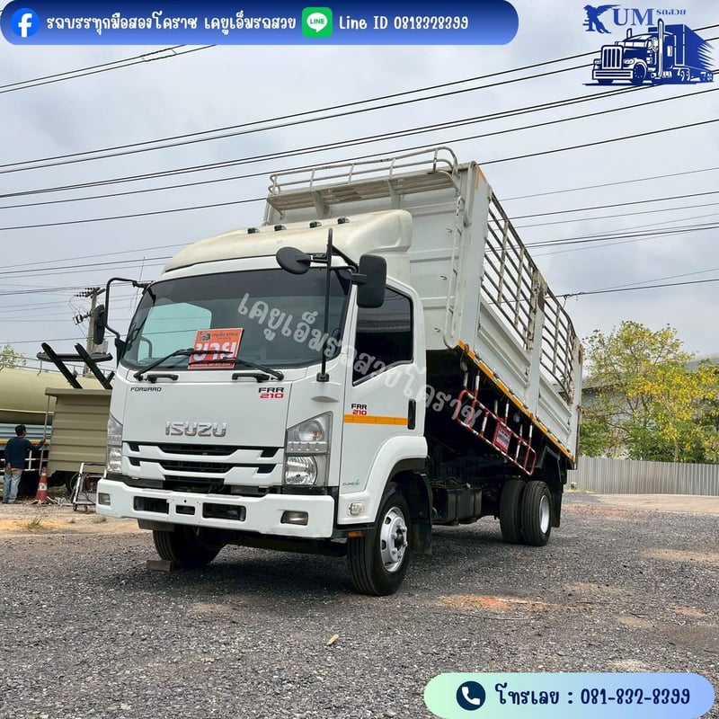 ISUZU FRR 210แรงม้า รถบรรทุก 6ล้อ ดั้มพ์ ปี2021 เลขไมล์ 229,650 กม. ISUZU FRR 210แรงม้า รถบรรทุก 6ล้อ ดั้มพ์ ปี2021 เลขไมล์ 229,650 กม.