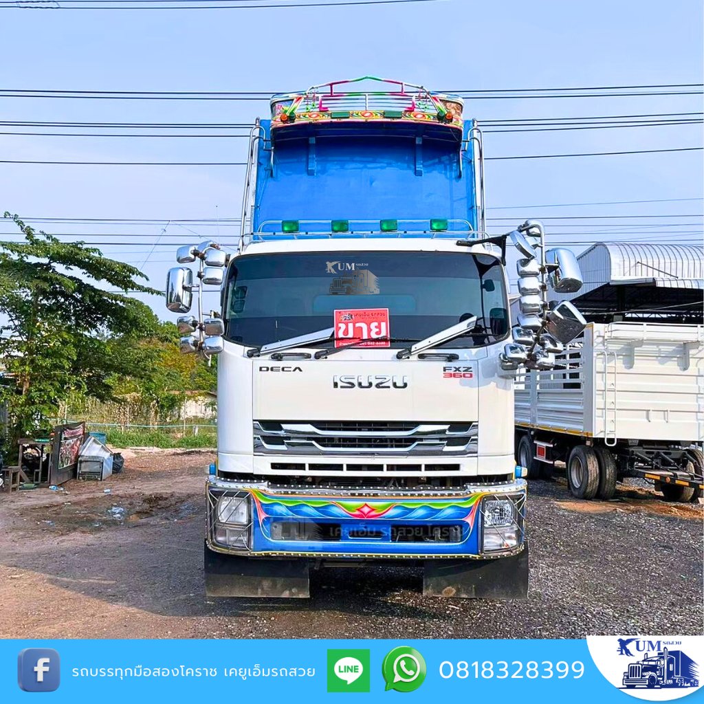 ISUZU FXZ 360แรงม้า รถบรรทุก 10ล้อ ดั้มพ์ ปี2012