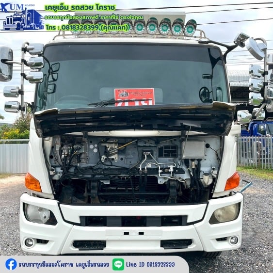 HINO FG 260แรงม้า รถบรรทุก 6ล้อ ดั้มพ์ ปี2017