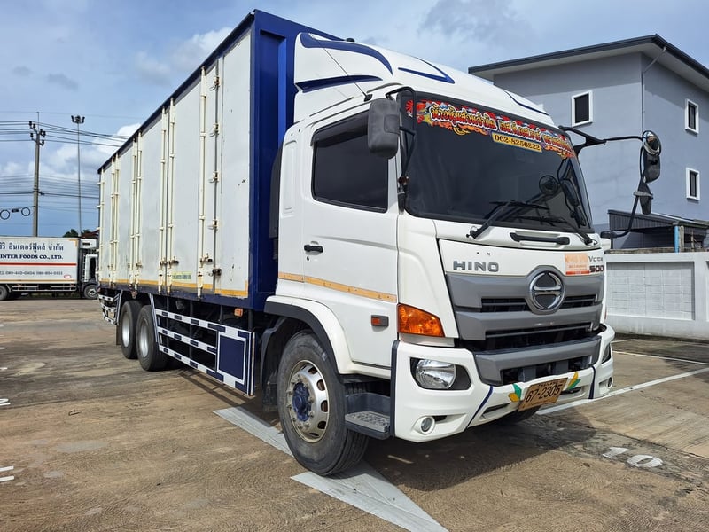 HINO FG 240 แรงม้า รถบรรทุก 6ล้อ ตู้แห้ง ปี 2021 เลขไมล์ 243,023 กม.