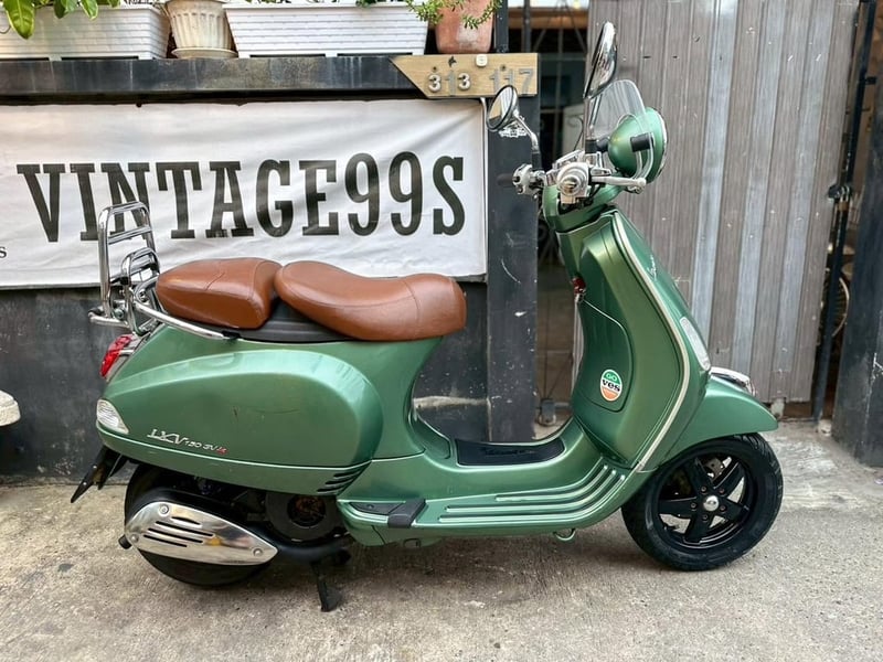 Vespa LX 150 ปี2016 สีเขียวละมุนตุ้น
