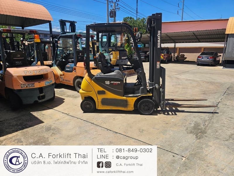 ขาย รถโฟล์คลิฟท์ไฟฟ้า KOMATSU รุ่น FB18-12 ขาย รถโฟล์คลิฟท์ไฟฟ้า KOMATSU รุ่น FB18-12