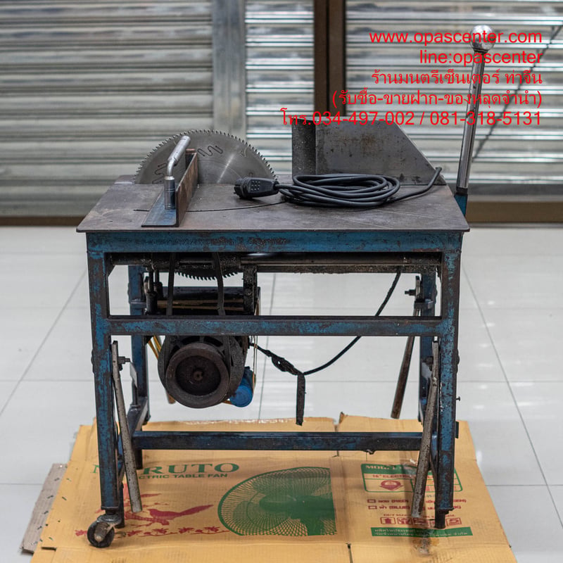 แท่นตัดอลูมิเนียม สันติจงเจริญการช่าง12 นิ้ว ตัดองศา 45-90 องศา สภาพดี มอเตอร์Hitachi 1 Hp มีใบเลื่อยพร้อม ปี54 แท่นตัดอลูมิเนียม สันติจงเจริญการช่าง12 นิ้ว ตัดองศา 45-90 องศา สภาพดี มอเตอร์Hitachi 1 Hp มีใบเลื่อยพร้อม ปี54
