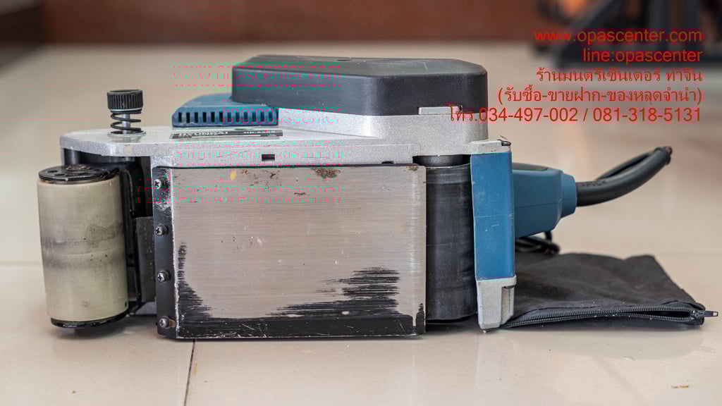 เครื่องขัดทรายสายพาน HYUNDAI 1200 วัตต์ รุ่น HD-860S มือสอง สภาพใหม่ เครื่องขัดทรายสายพาน HYUNDAI 1200 วัตต์ รุ่น HD-860S มือสอง สภาพใหม่