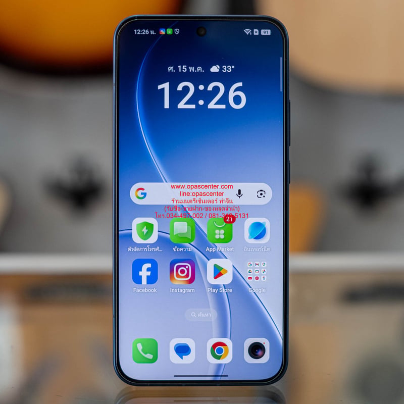 Oppo Reno 15 5G 12*256GB มือสอง สภาพใหม่มาก มีประกันศูนย์อีกยาวถึง 01-2028 มีที่ชาร์ท เคส กล่อง