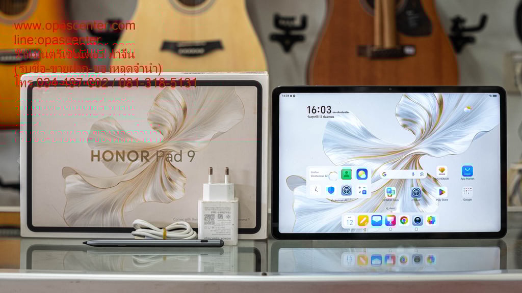 HONOR Pad 9 (8+256GB) Wi-Fi แท็บเล็ตจอใหญ่ 12.1 นิ้ว 120Hz | แบตเตอรี่ 8,300 mAh มือสอง สภาพใหม่ HONOR Pad 9 (8+256GB) Wi-Fi แท็บเล็ตจอใหญ่ 12.1 นิ้ว 120Hz | แบตเตอรี่ 8,300 mAh มือสอง สภาพใหม่