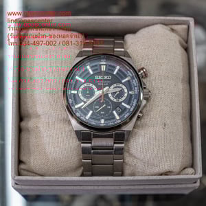 นาฬิกา Seiko SSB407P1 Chronograph Blue Dial Silver Stainless Steel Bracelet Dress Watch มือสอง สภาพใหม่ กล่อง นาฬิกา Seiko SSB407P1 Chronograph Blue Dial Silver Stainless Steel Bracelet Dress Watch มือสอง สภาพใหม่ กล่อง