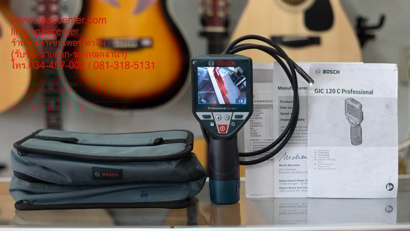 Bosch รุ่น GIC 120 C กล้องสำรวจระบบแบบไร้สาย สายขนาด 8 ม.ม. บันทึกและถ่ายภาพได้ มือสอง สภาพใหม่