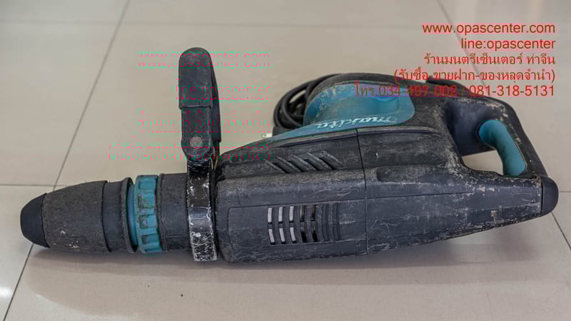 MAKITA เครื่องสกัดคอนกรีตไฟฟ้า กำลังไฟ 1450 วัตต์ รุ่น HM-1203C ใช้กับดอก SDS-MAX ปรับรอบได้ มือสอง ของแท้ สภาพดี มีดอกและกล่อง