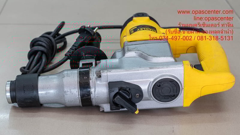 สว่านโรตารี่ STANLEY 850W 26 mm. รุ่น STHR272KS 2ระบบ มือสอง ของแท้ สภาพใหม่ มีกล่อง สว่านโรตารี่ STANLEY 850W 26 mm. รุ่น STHR272KS 2ระบบ มือสอง ของแท้ สภาพใหม่ มีกล่อง