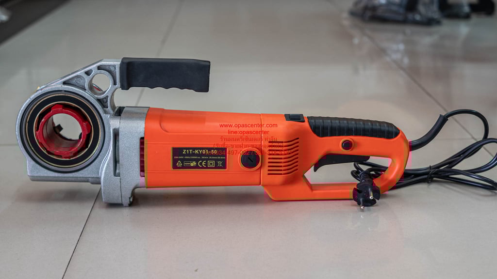 เครื่องต๊าปเกลียวท่อไฟฟ้า Model Z1T-KY01-50 เกลียว NPT ใช้ไฟฟ้า 220V กำลังไฟ 2300W ของใหม่
