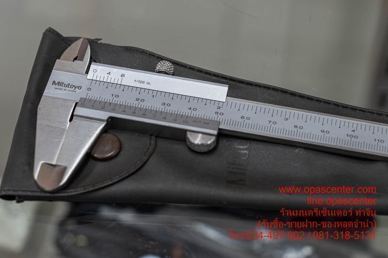 เวอร์เนีย ขนาด 6 นิ้ว MITUTOYO แท้ ค่าความละเอียด 0.05 มม. รุ่น 530-312 (Vernier Caliper) Japan ของแท้ มือสอง สภาพดี เวอร์เนีย ขนาด 6 นิ้ว MITUTOYO แท้ ค่าความละเอียด 0.05 มม. รุ่น 530-312 (Vernier Caliper) Japan ของแท้ มือสอง สภาพดี