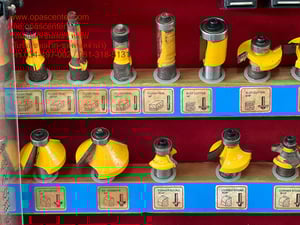 ชุดดอก เร้าเตอร์ 0.5 นิ้ว 35 ดอก พร้อมกล่องแขวน มือสอง สภาพดี