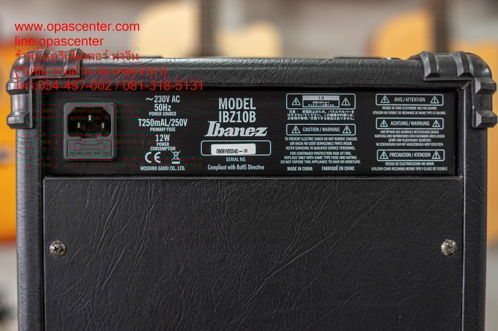 แอมป์เบส Bass Amplifier Ibanez IBZ10B มือสอง สภาพใหม่ แอมป์เบส Bass Amplifier Ibanez IBZ10B มือสอง สภาพใหม่