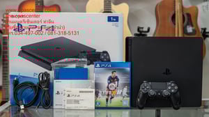 เกมส์ PS4 Play Station4 Slim 1TB 1จอย(ไม่สั่น) 1แผ่นเกมส์ สภาพดี พร้อมกล่อง
