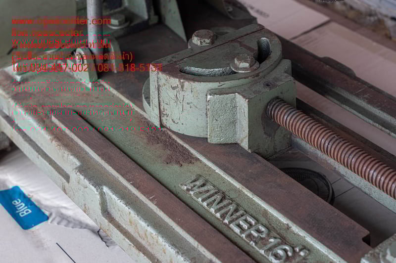 แท่นตัด Winner 16 นิ้ว สีเขียว รุ่นงานหนัก พร้อมมอเตอร์ Pioneer 3 Hp 220v. มือสอง ของแท้ สภาพดี