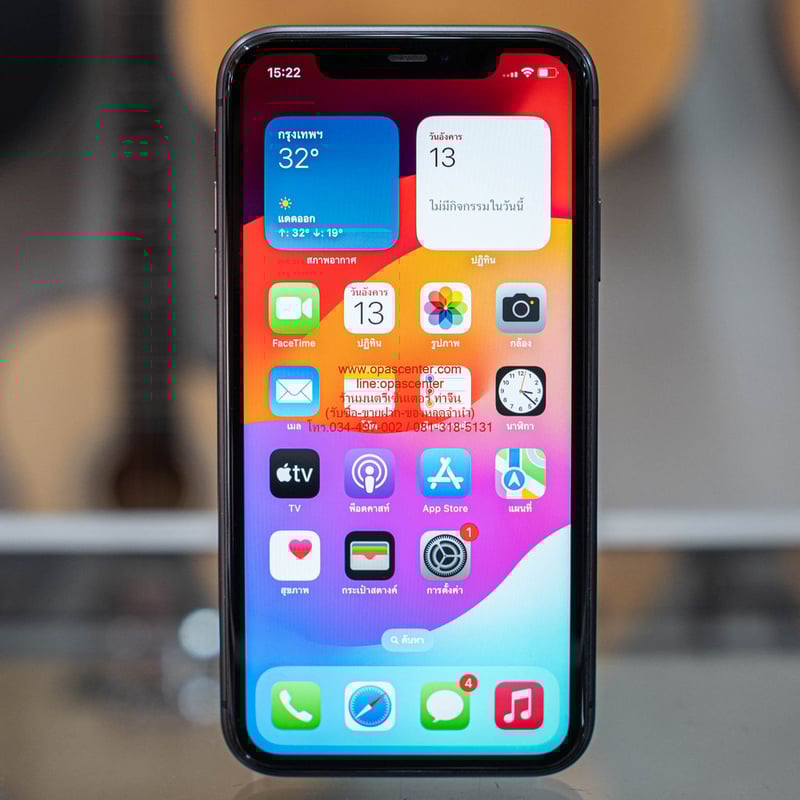 Apple iPhone 11 64GB สีดำ มือสอง สภาพดี พร้อมใช้งาน