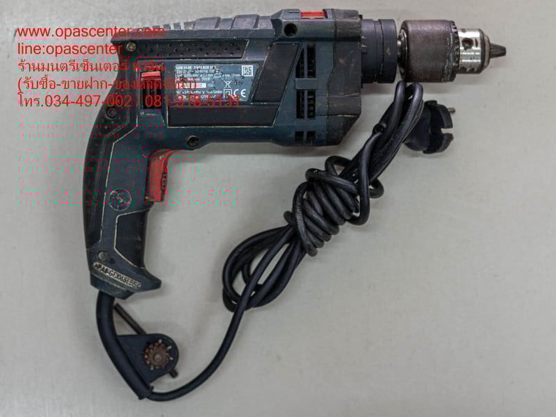 *มือสอง*สว่านไฟฟ้า BOSCH 16 mm. รุ่น GSB16RE มีจำปา มือสอง ของแท้ สภาพดี