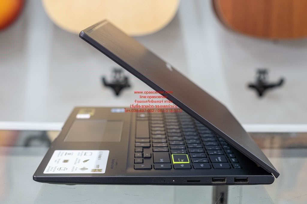 โน๊ตบุ๊ค Asus VivoBook S413EA-EB302TS Core i3-1115G4 Ram 8GB SSD512 อุปกรณ์ครบ กระเป๋า ที่ชาร์ท สภาพใหม่
