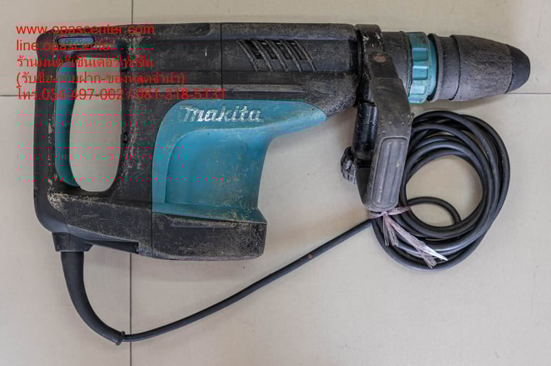 MAKITA เครื่องสกัดคอนกรีตไฟฟ้า กำลังไฟ 1450 วัตต์ รุ่น HM-1203C ใช้กับดอก SDS-MAX ปรับรอบได้ มือสอง ของแท้ สภาพดี มีดอกและกล่อง